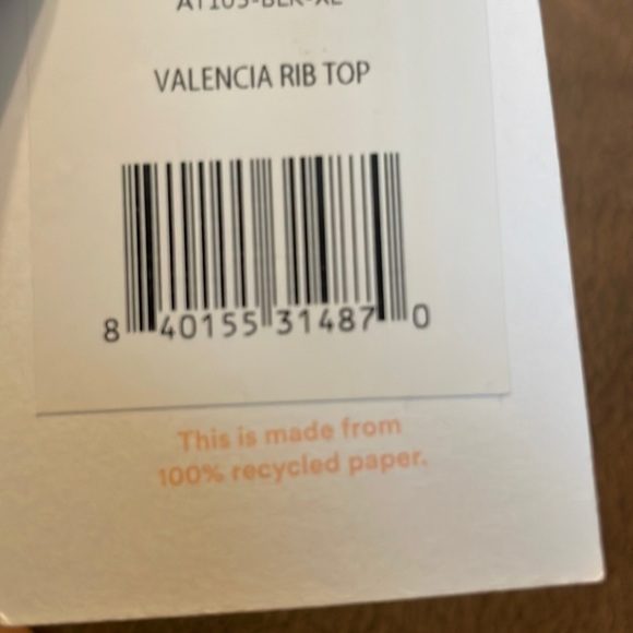 Andie The Valencia Rib Bikini Top Swimsuit Black NWT - Picture 6 of 6